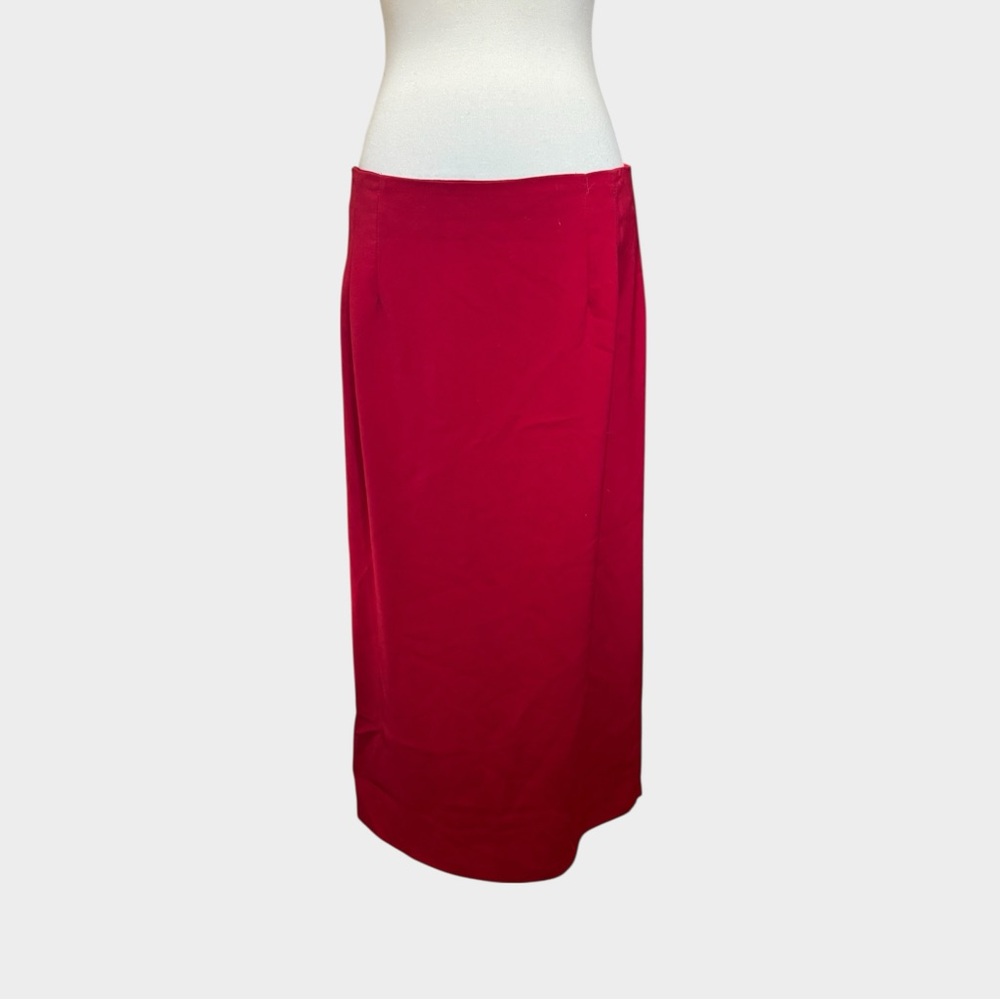 Briggs New York Red Midi Skirt #214